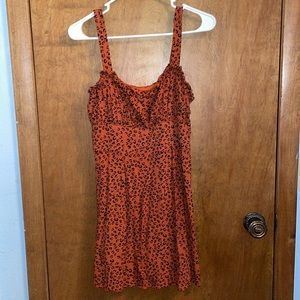 Rust Colored Cheetah Print Dress